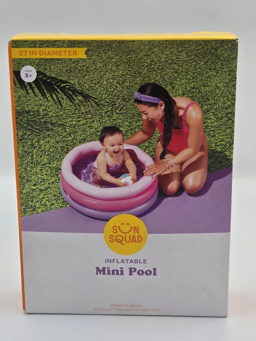 Sun Squad 27 Inch Diameter Inflatable Mini Pool NIB - Picture 1 of 5